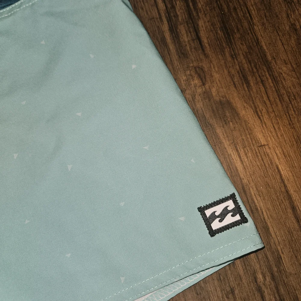 Billabong Kids Coral and Teal Swim Trunks